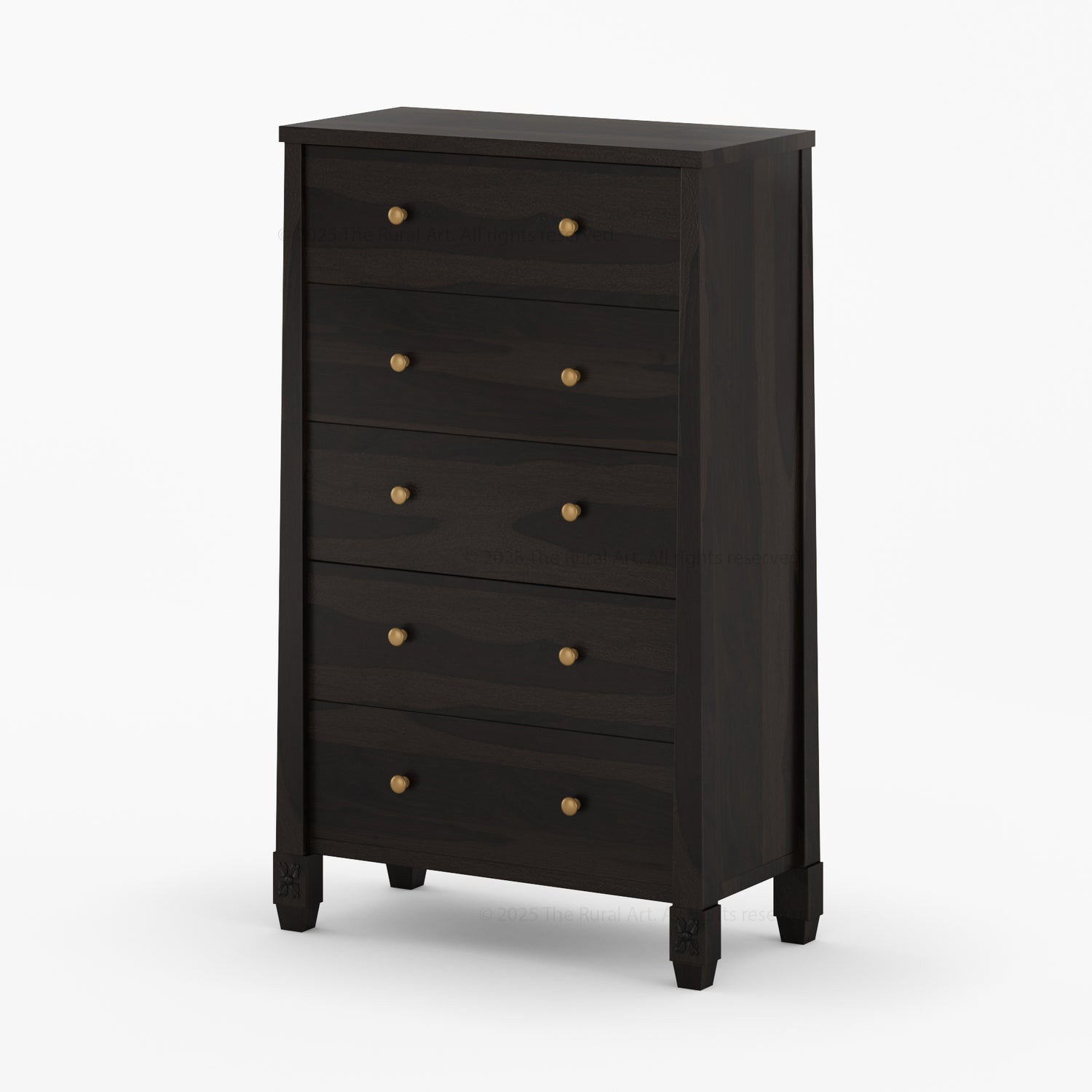 Dothan Four-Poster &amp; Floral-Carved Leg Solid Wood Bedroom Collection