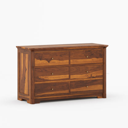 Abilene Solid Wood Six Drawer Dresser