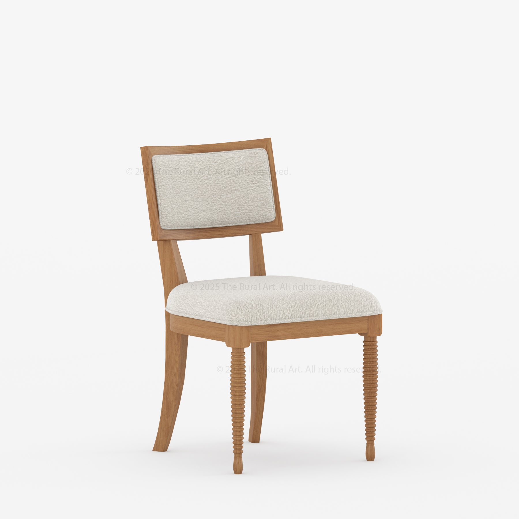Monterey Turned-Leg Upholstered Dining Chair