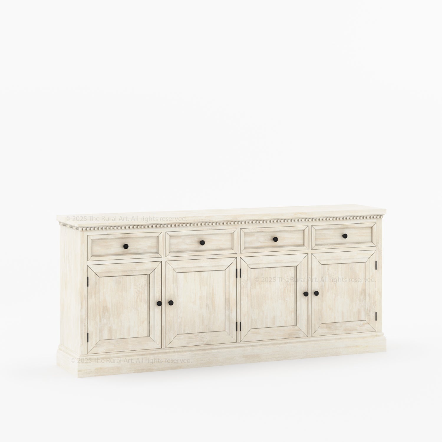 Crossett Solid Wood Sideboard Buffet in Weathered Drift Finish