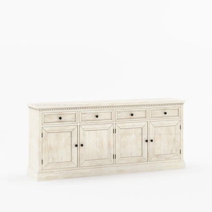Crossett Solid Wood Sideboard Buffet in Weathered Drift Finish