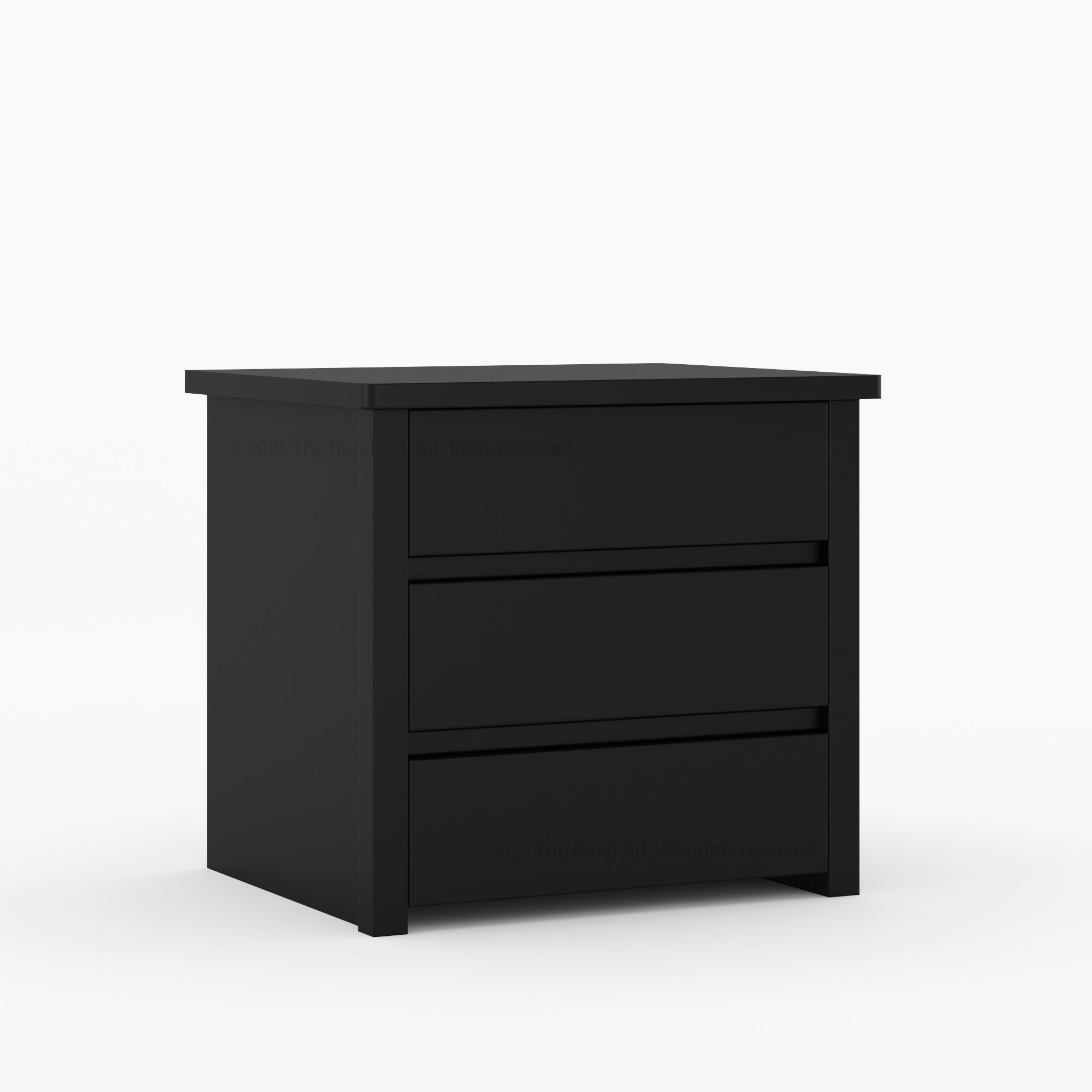 Dallas Modern Solid Wood Nightstand with Clean-Line Drawer Design