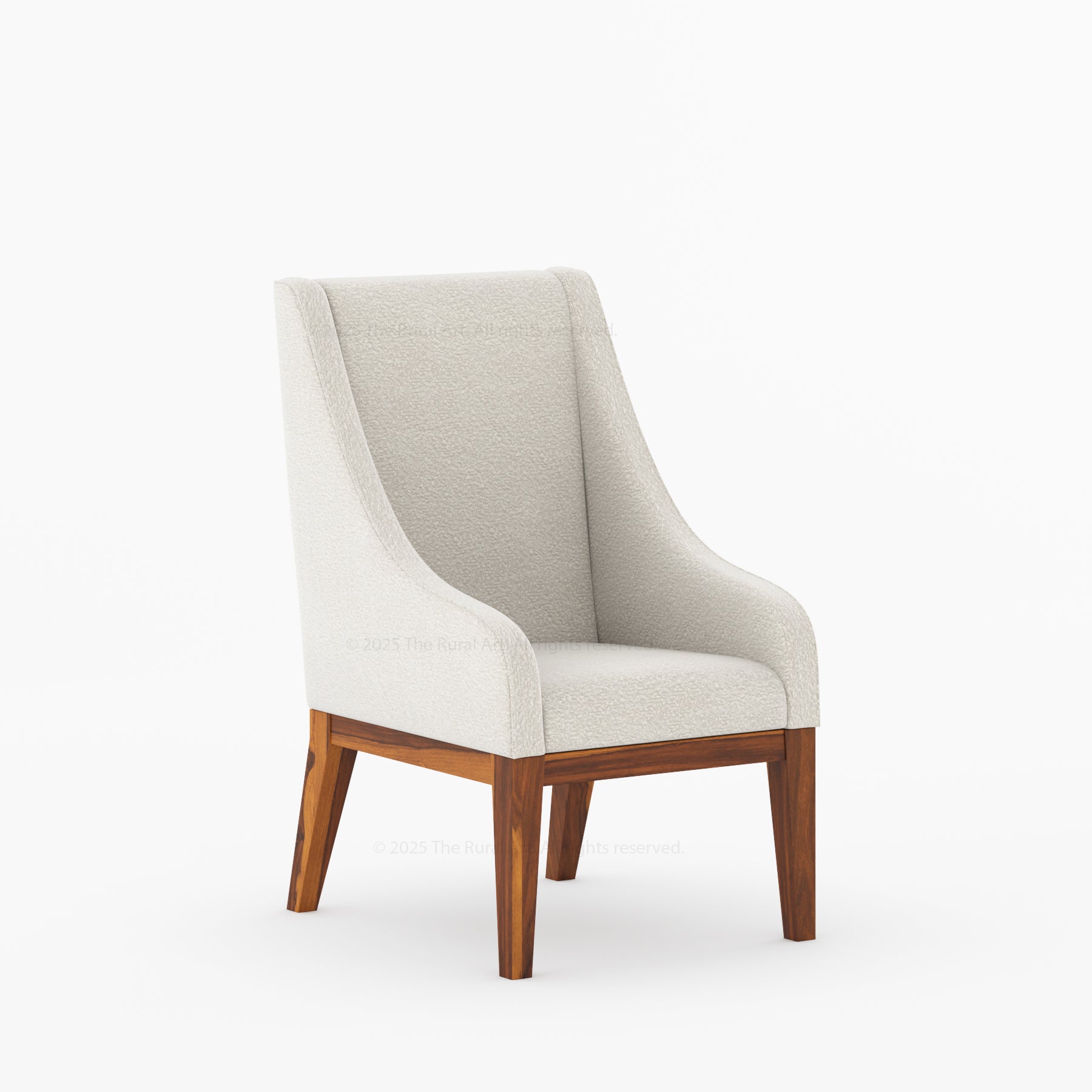 Phoenix Upholstered Dining Armchair With Bouclé Fabric