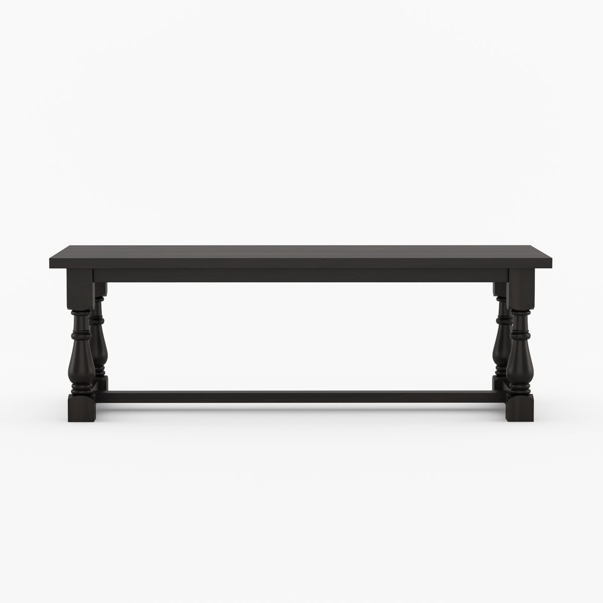 Bisbee Heritage Solid Wood Dining Table with Turned Legs &amp; Stretcher Base