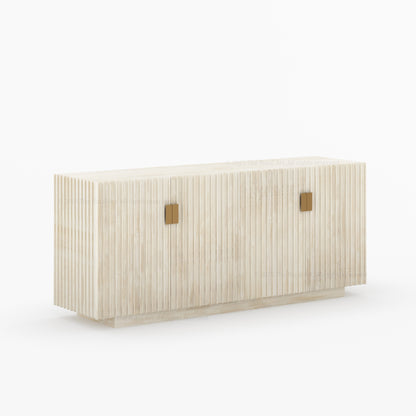 Montecito Four Door Fluted Sideboard Made in Solid Wood
