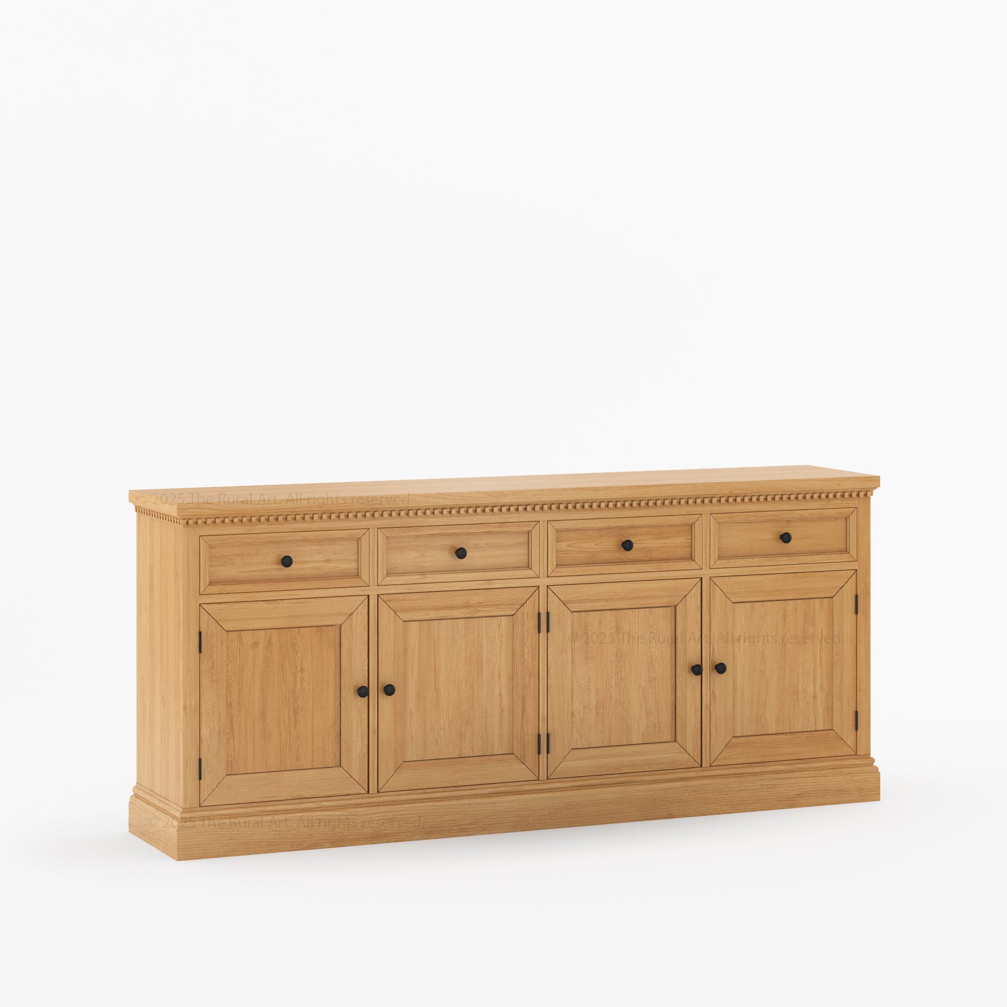 Crossett Solid Wood Sideboard Buffet in Weathered Drift Finish