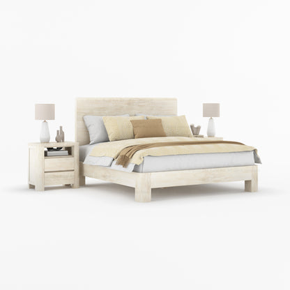 Levittown 6-Piece Solid Wood Bedroom Set with Bed, Bench &amp; Storage