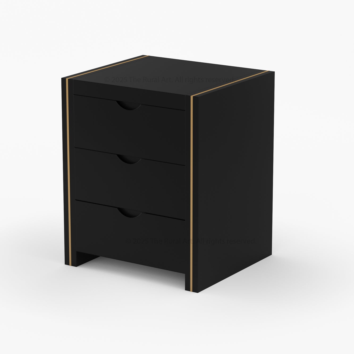 Branson Solid Wood Bedroom Collection with Brass Inlay Detailing