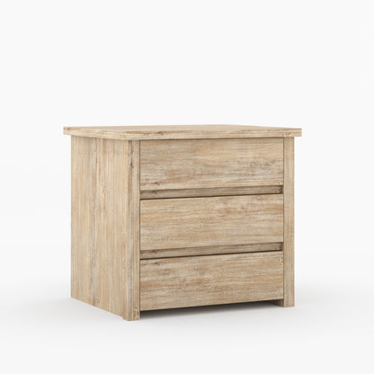 Dallas Modern Solid Wood Nightstand with Clean-Line Drawer Design