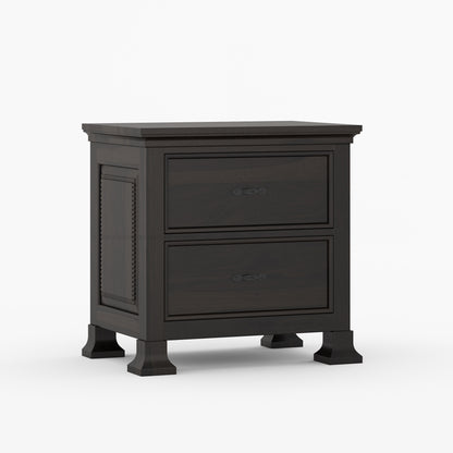 Prescott Grand Heritage Solid Wood Nightstand with Panel Detailing