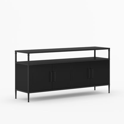 Miami Solid Wood &amp; Iron Sideboard Buffet Console
