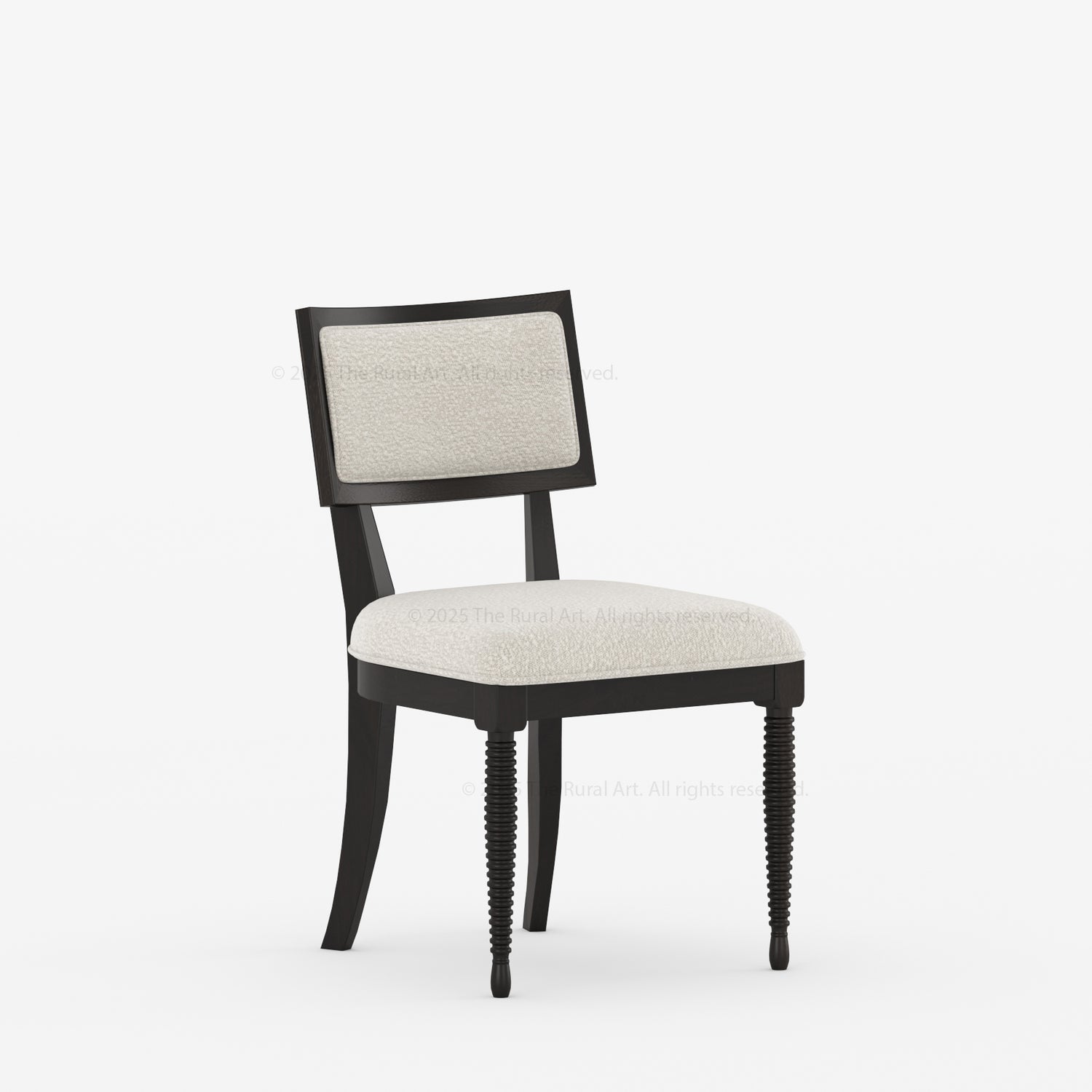 Monterey Turned-Leg Upholstered Dining Chair
