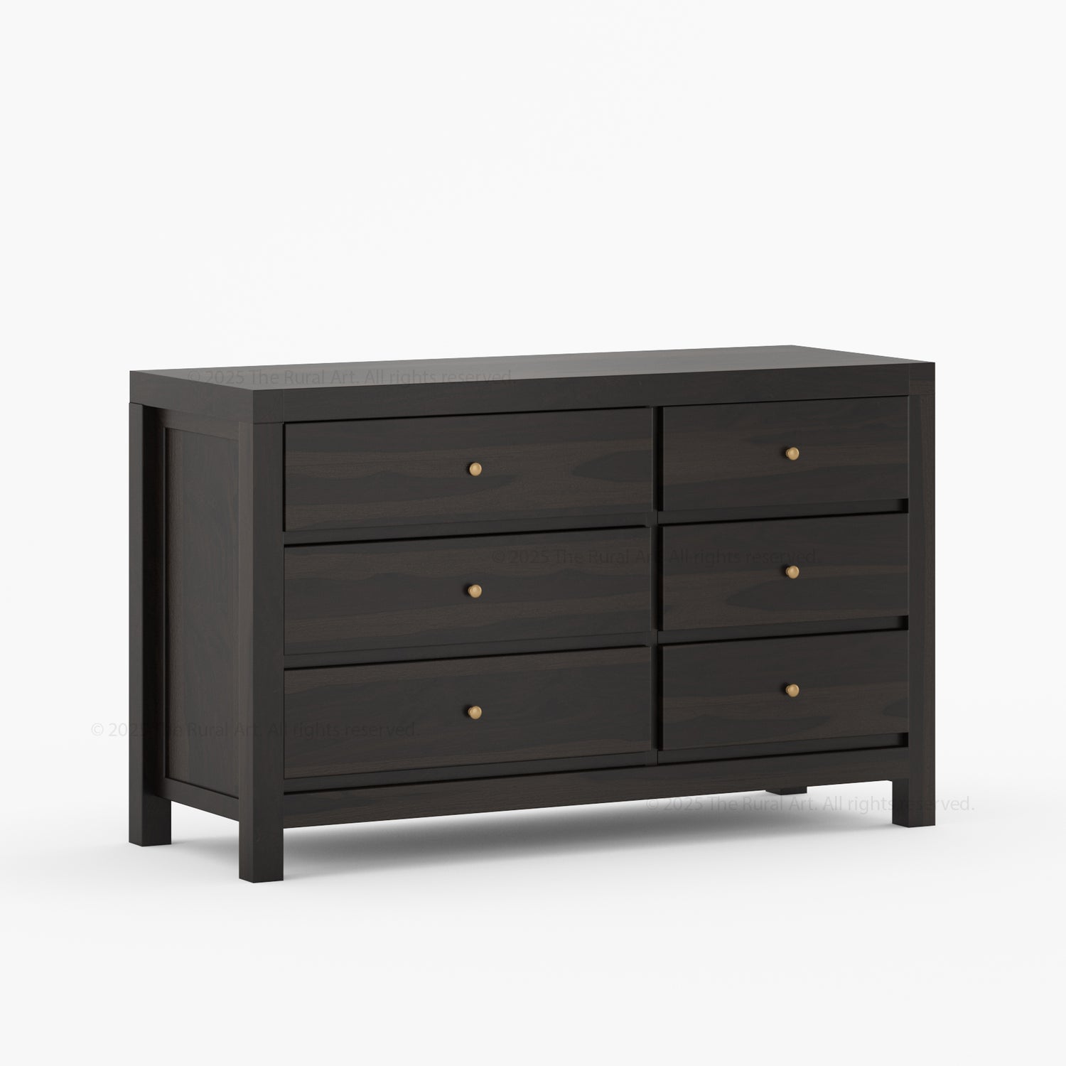 Orlando Solid Wood 6 Drawer Dresser Bedroom Storage