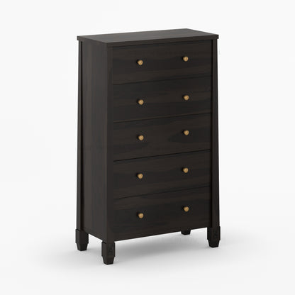 Dothan Solid Wood Dresser with Carved Floral Legs