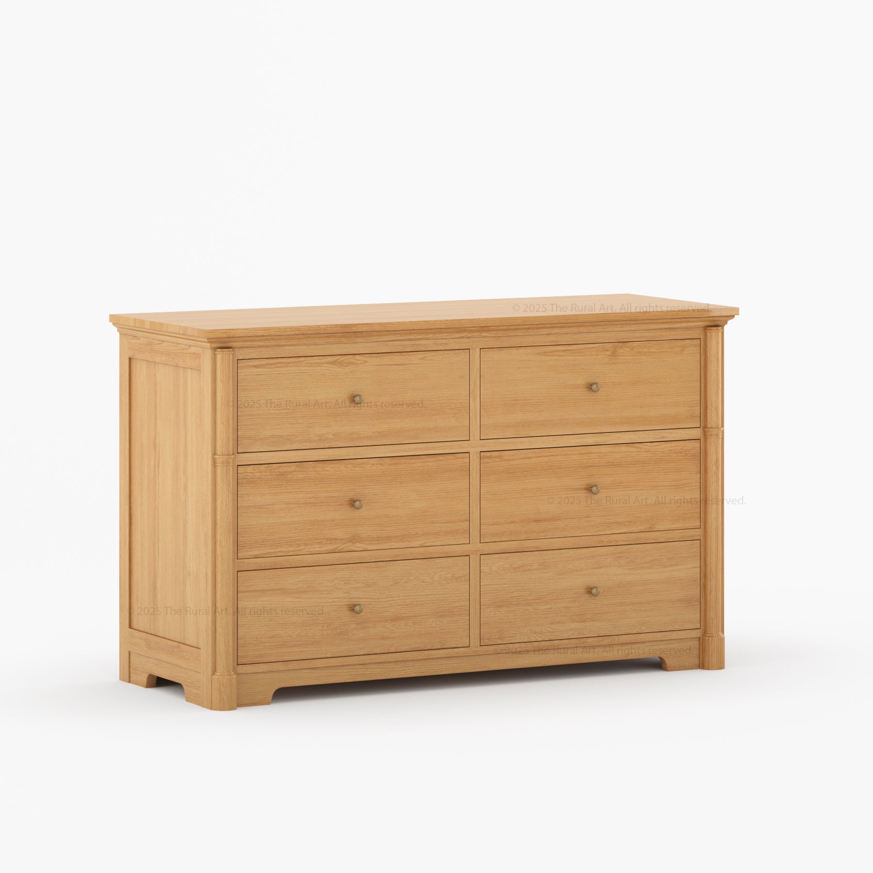 Abilene Solid Wood Six Drawer Dresser