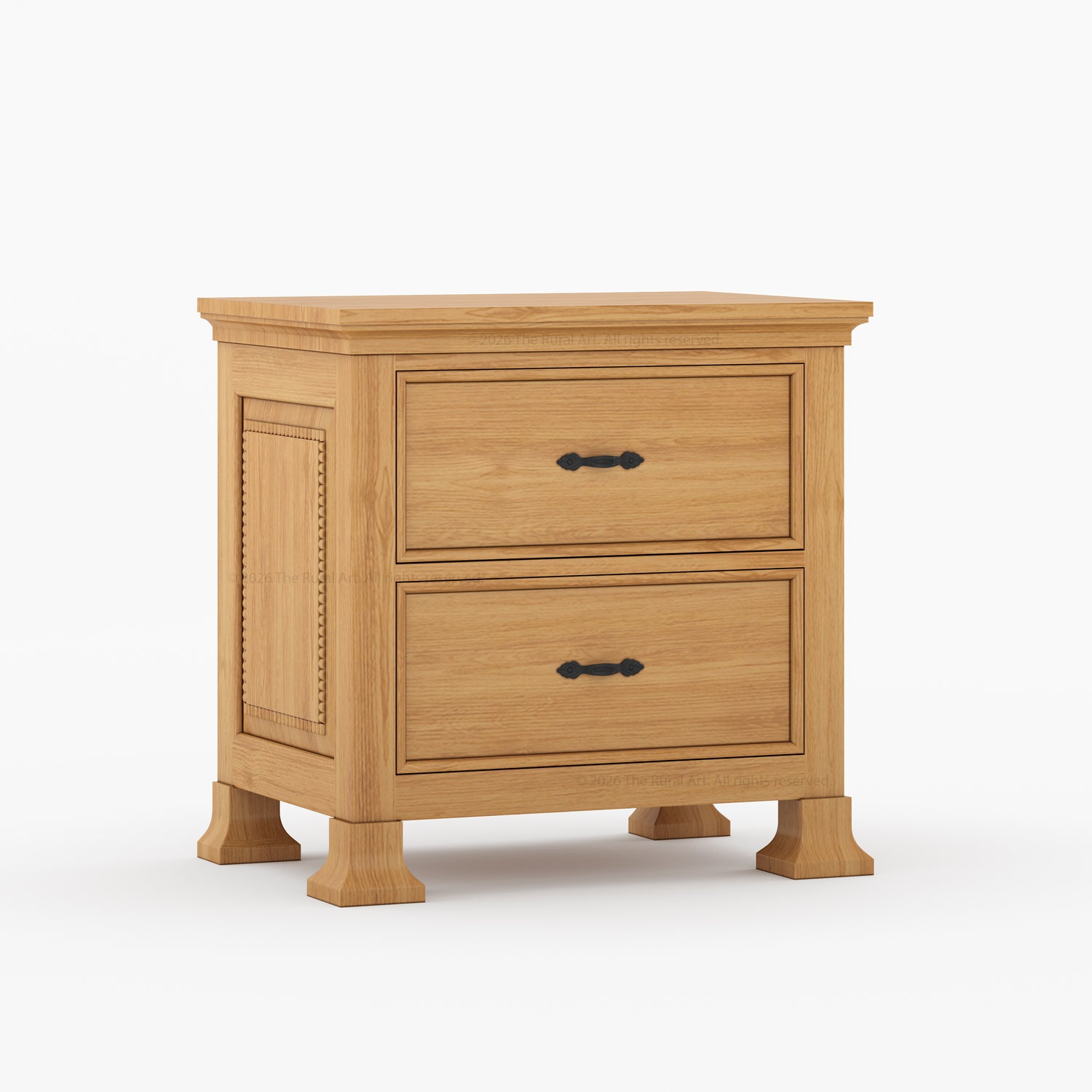 Prescott Grand Heritage Solid Wood Nightstand with Panel Detailing