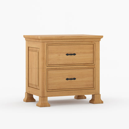 Prescott Grand Heritage Solid Wood Nightstand with Panel Detailing