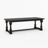 Bisbee Heritage Solid Wood Dining Table with Turned Legs & Stretcher Base