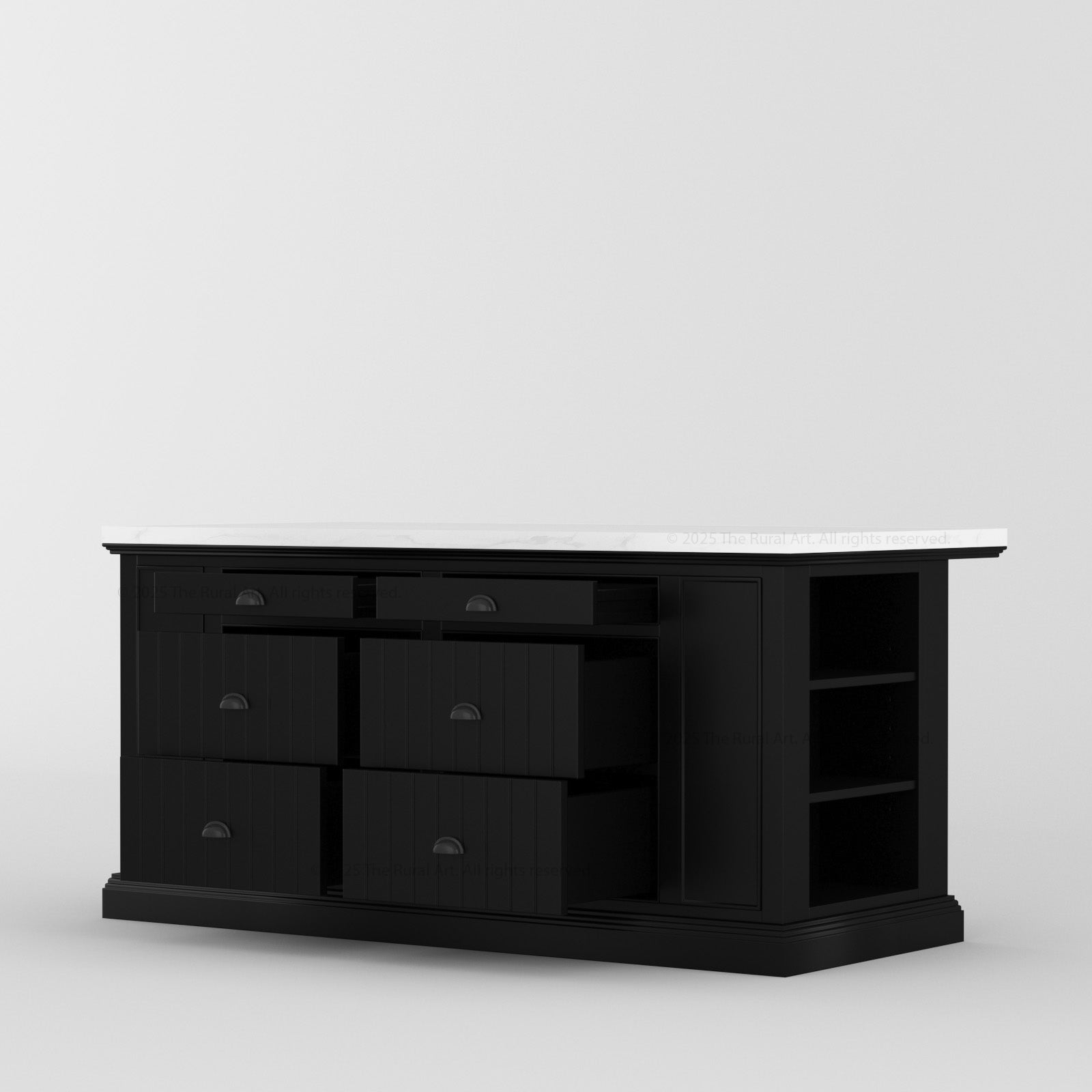 Chester Solid Wood Panelled Kitchen Island