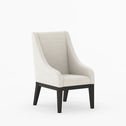 Phoenix Upholstered Dining Armchair With Bouclé Fabric