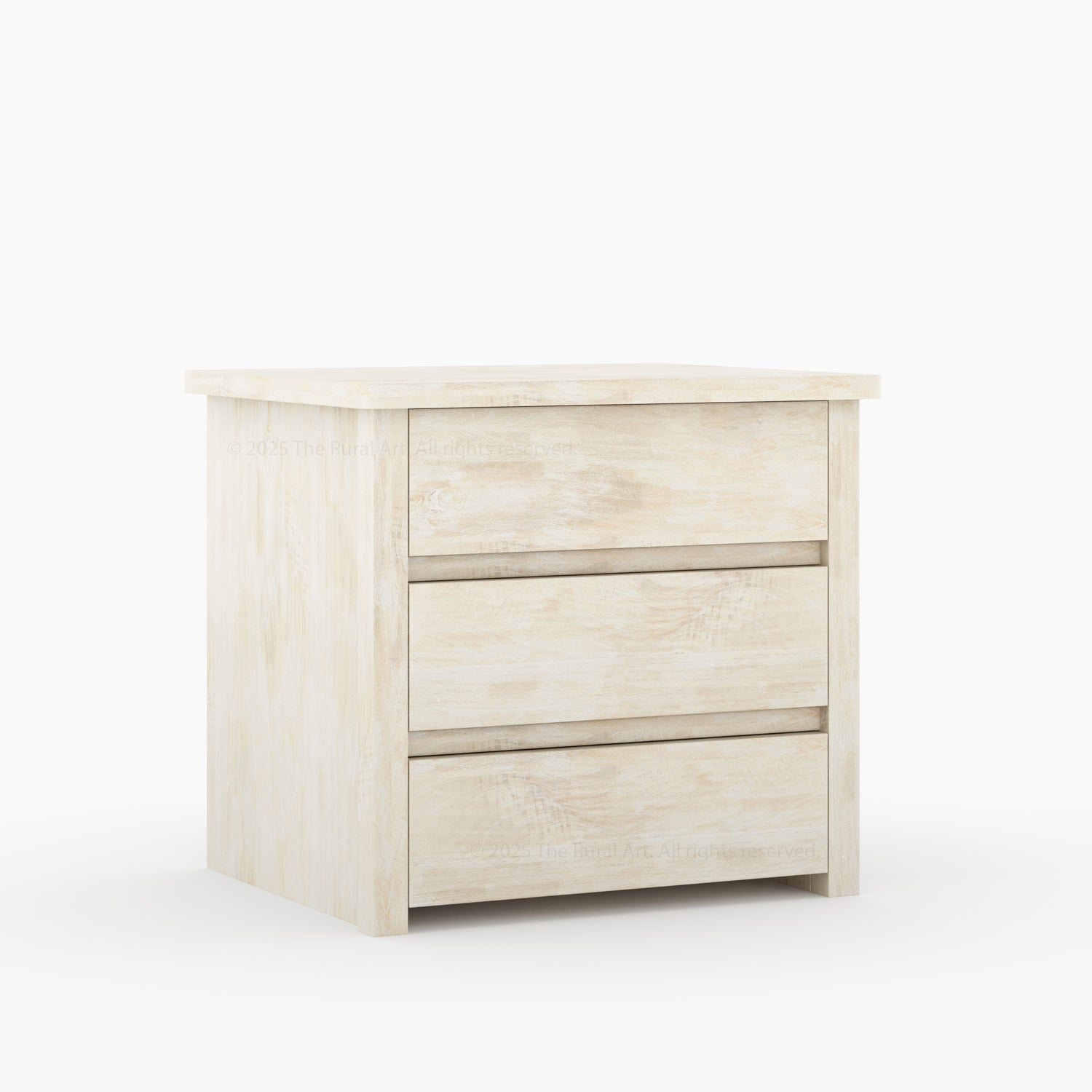 Dallas Modern Solid Wood Nightstand with Clean-Line Drawer Design