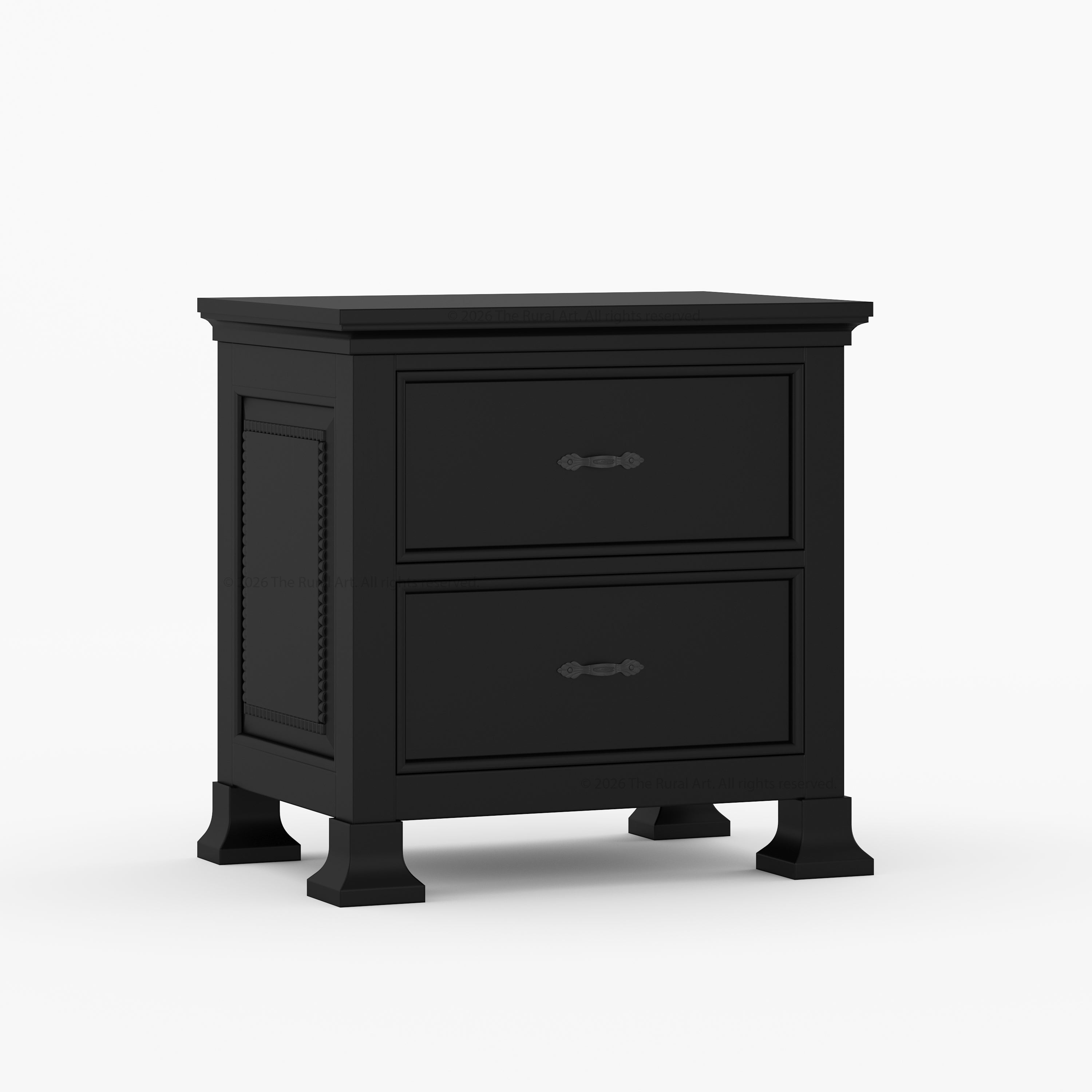 Prescott Grand Heritage Solid Wood Nightstand with Panel Detailing
