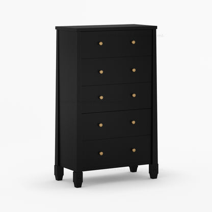 Dothan Solid Wood Dresser with Carved Floral Legs