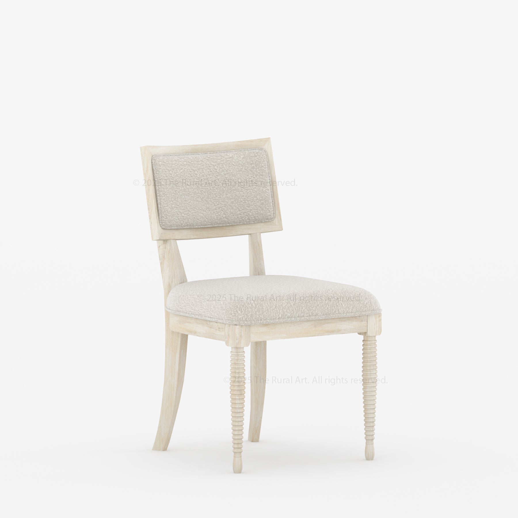 Monterey Turned-Leg Upholstered Dining Chair