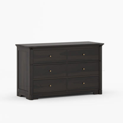 Abilene Solid Wood Six Drawer Dresser