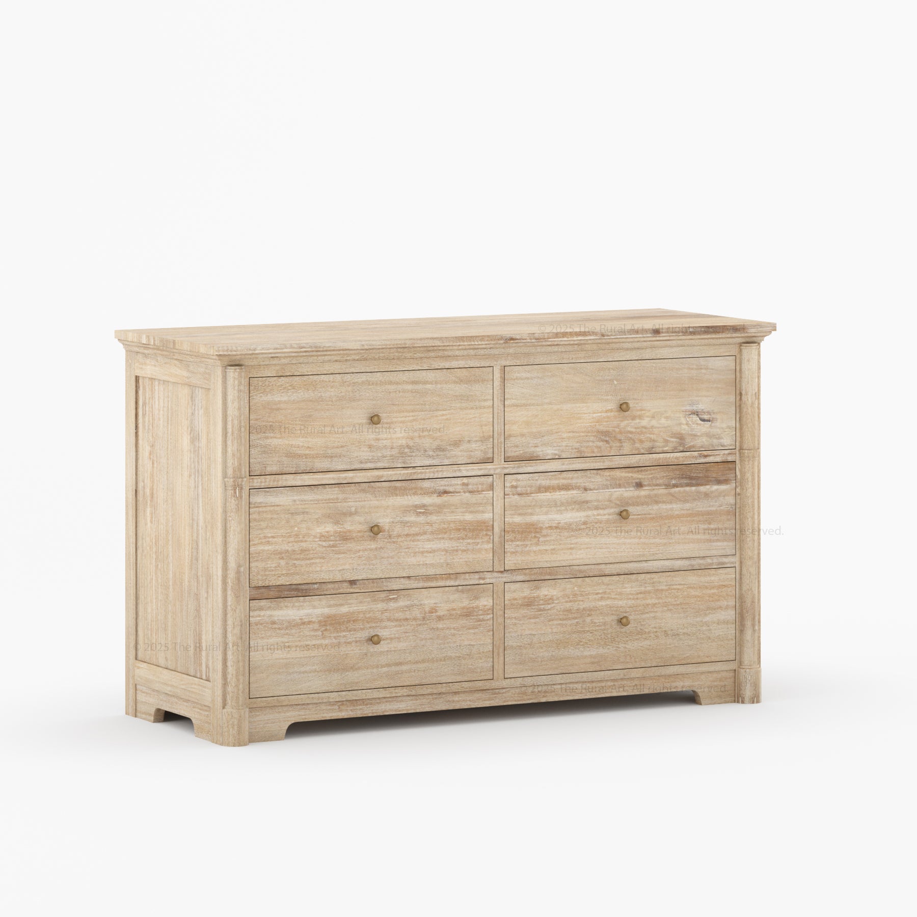 Abilene Solid Wood Six Drawer Dresser