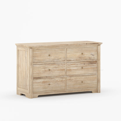 Abilene Solid Wood Six Drawer Dresser