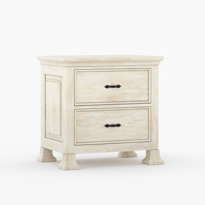 Prescott Grand Heritage Solid Wood Nightstand with Panel Detailing