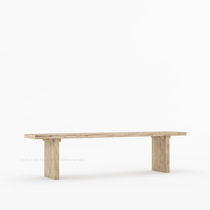 Fontana Modern Scandinavian Solid Wood Dining Bench