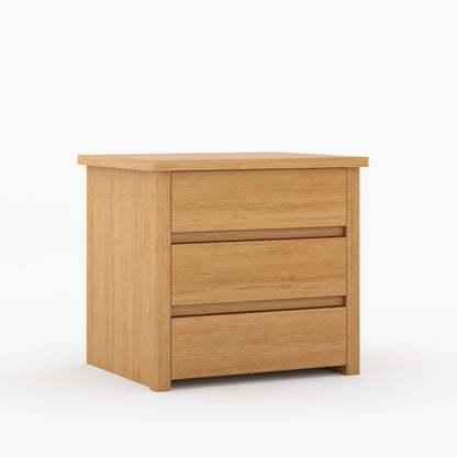 Dallas Modern Solid Wood Nightstand with Clean-Line Drawer Design