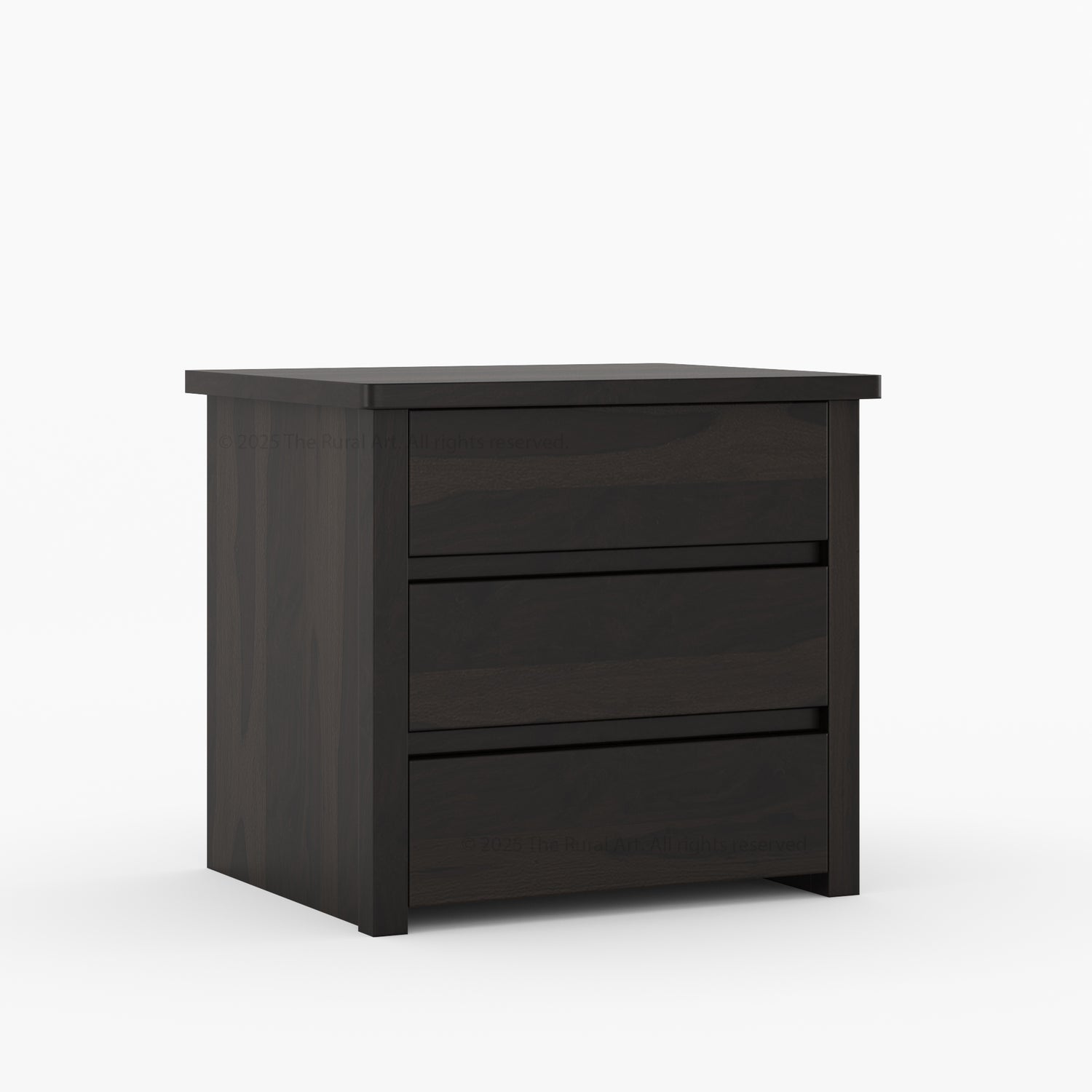 Dallas Modern Solid Wood Nightstand with Clean-Line Drawer Design