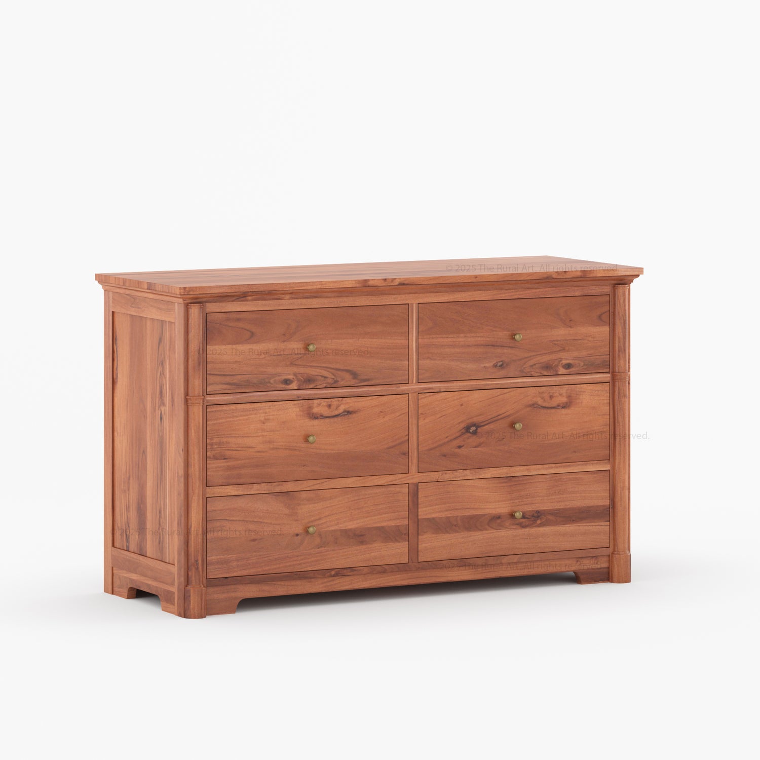 Abilene Solid Wood Six Drawer Dresser