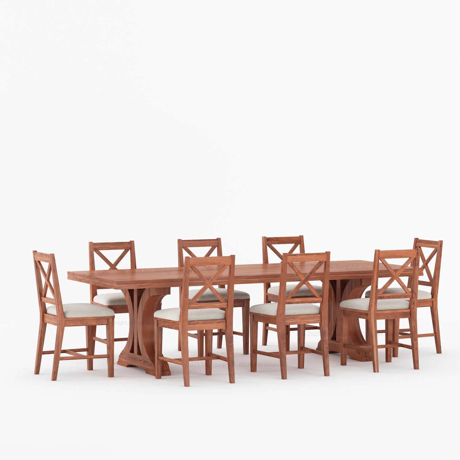 Sherman Solid Wood Black Dining Table and Chair Set for 4, 6, 8, 10, 12 People
