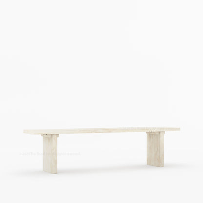 Fontana Modern Scandinavian Solid Wood Dining Bench