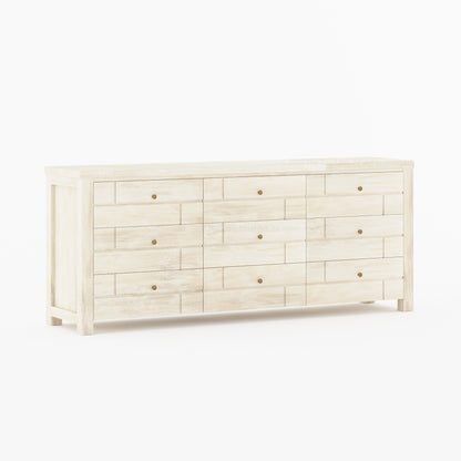 Princeton Solid Wood Dresser with Geometric Detailing