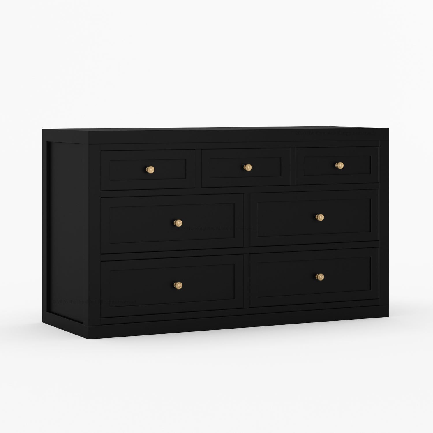 Seward Solid Wood Dresser with Panel Detailing