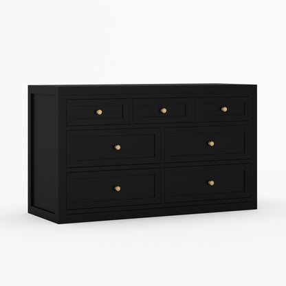 Seward Solid Wood Dresser with Panel Detailing
