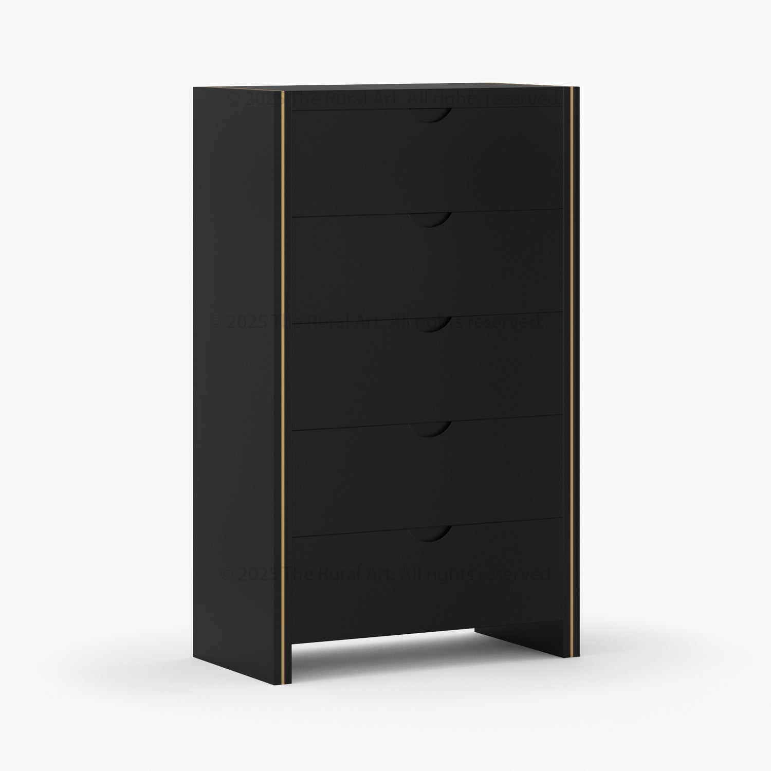 Branson Solid Wood Bedroom Collection with Brass Inlay Detailing