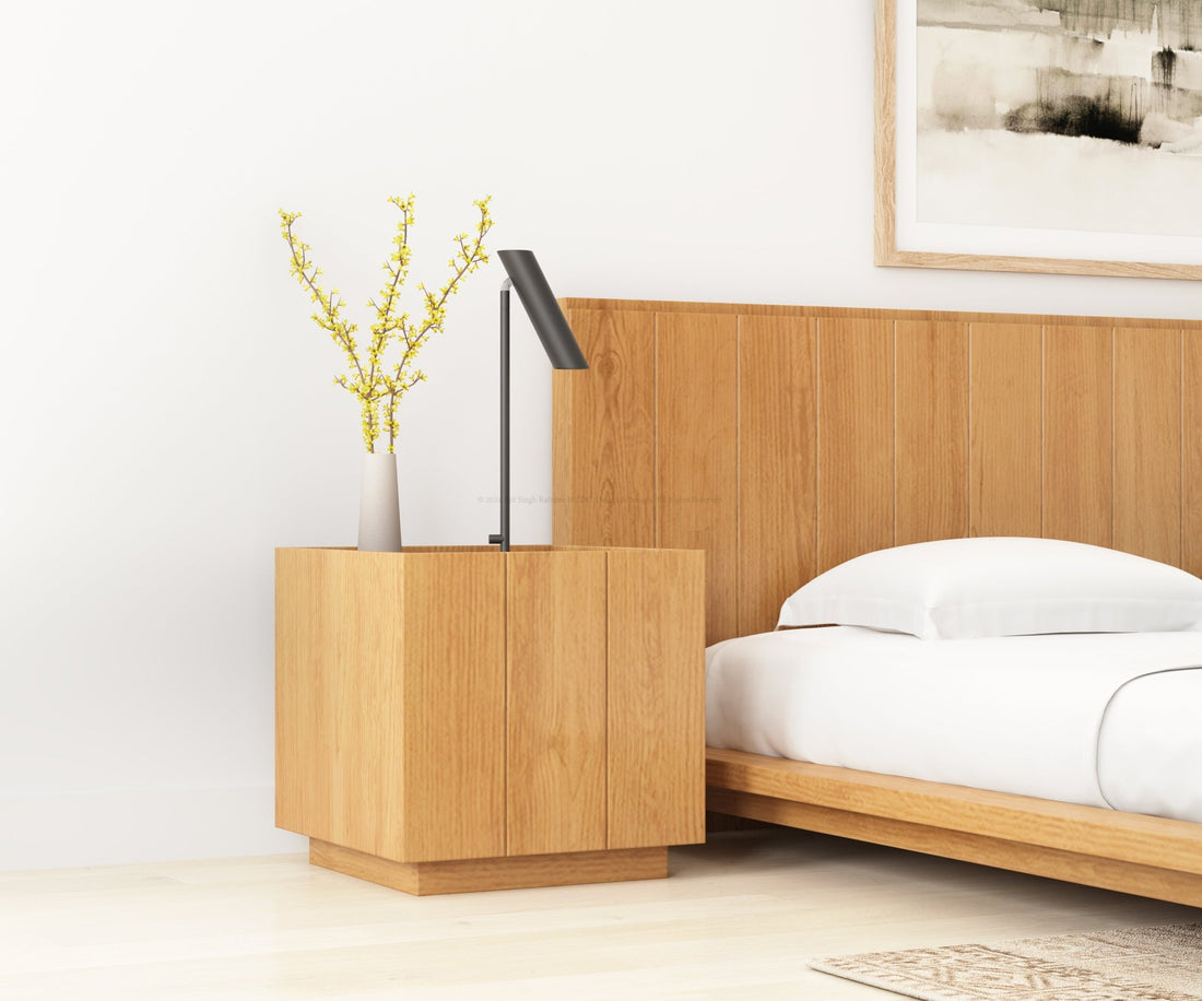 Sierra Vista Nightstand – Premium Teak Wood with a Unique Design