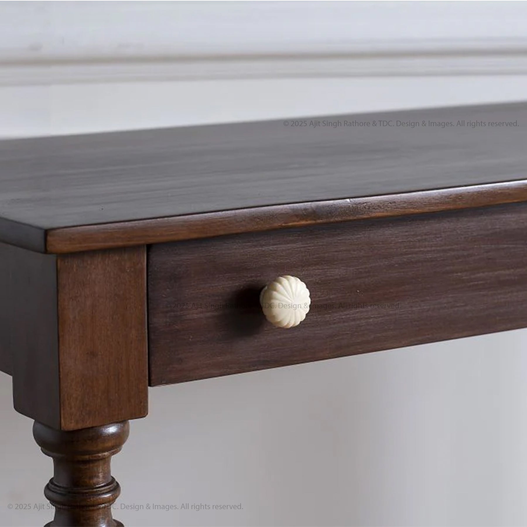 Lockport Minimalist Heirloom Solid Wood Console Table