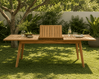 Myers Extendable Solid Wood Outdoor Dining Table