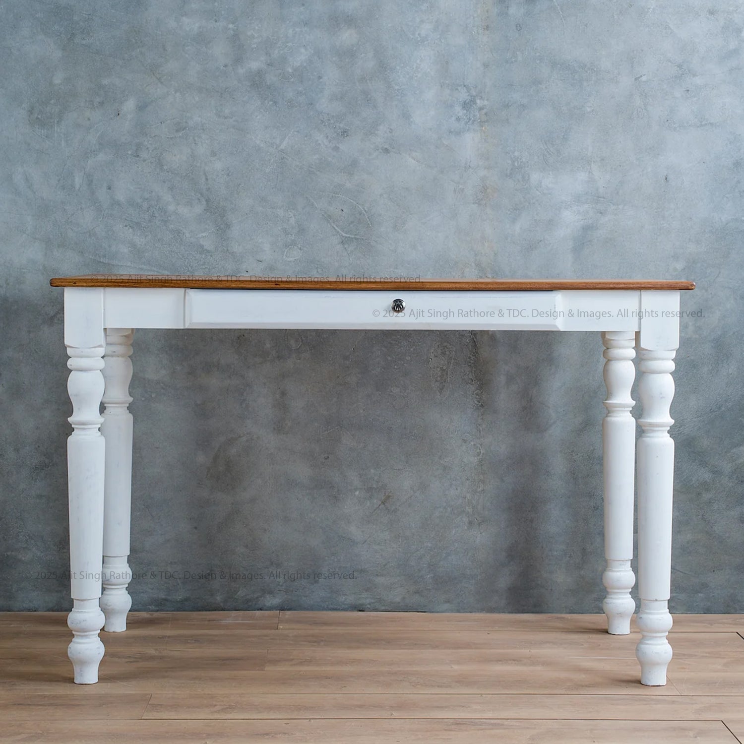 Johnstown Minimalist Solid Wood Writing Desk Console Table