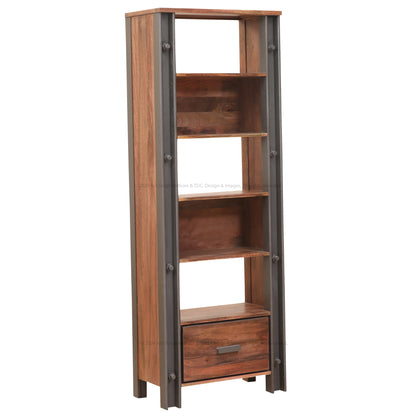 Montclair Solid Wood Industrial Charm Bookshelf
