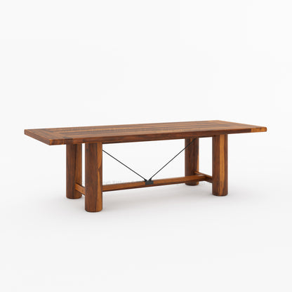 Florence Solid Wood Rustic Dining Table