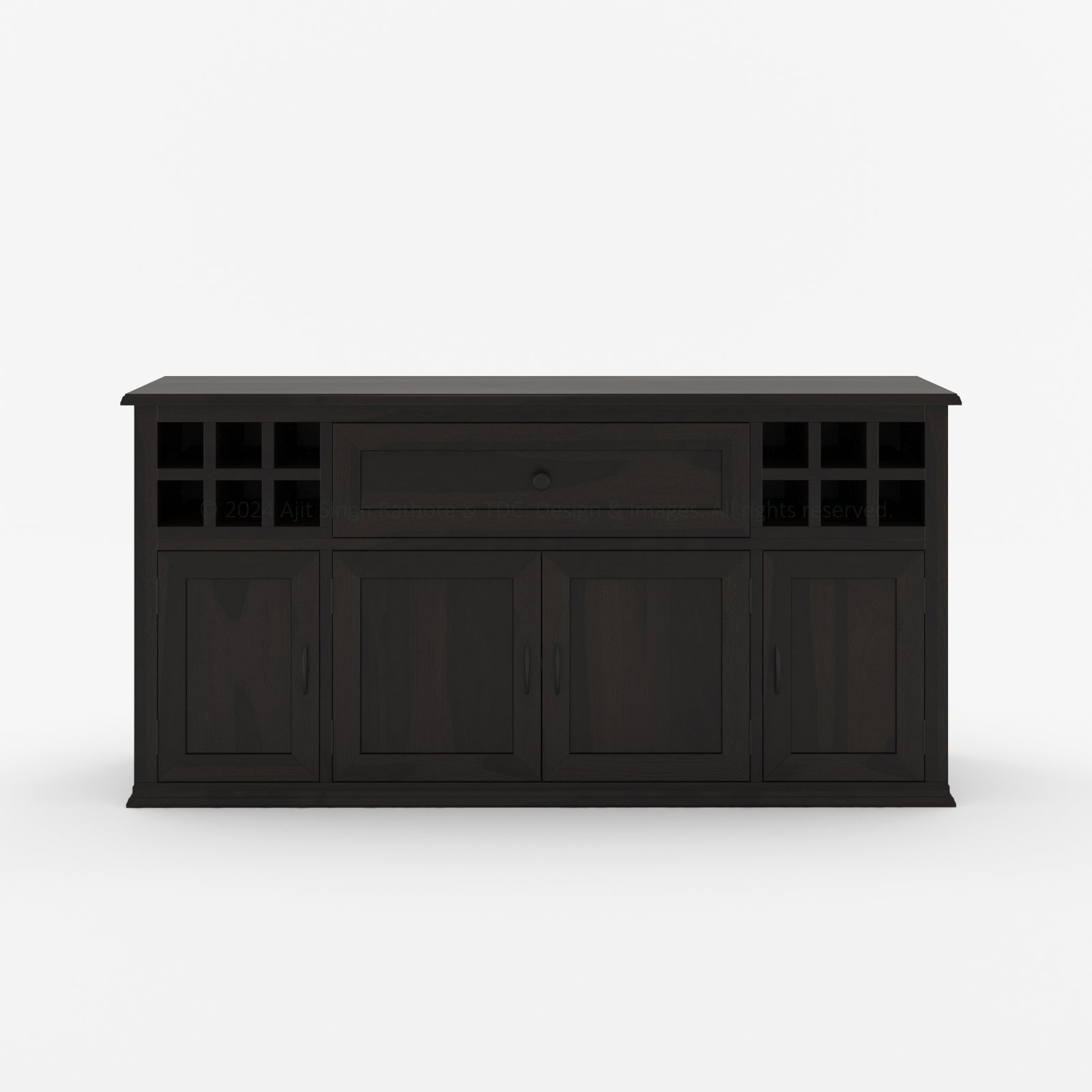 High Sierra Sideboard Buffet Wine Bar Cabinet