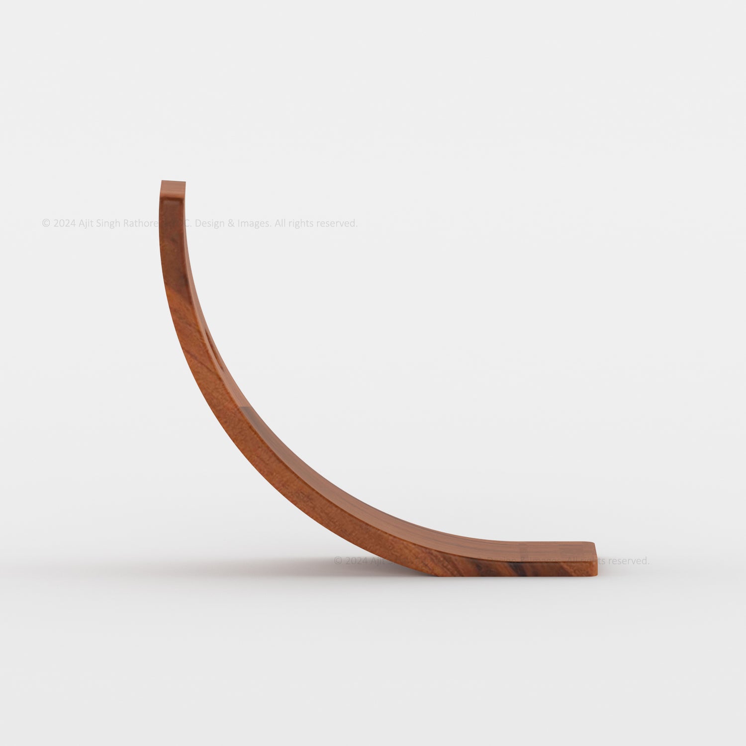 Arch Elegance Balancing Wooden Wine Bottle Holder